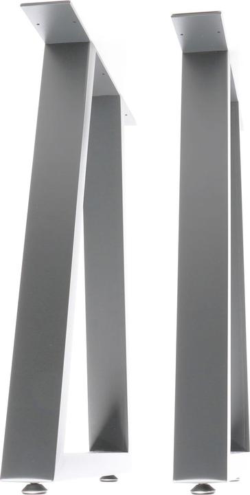 Actual product image Wiltec XPOtool table legs 2x table frame grey industrial trapezoid 60x72cm table runners