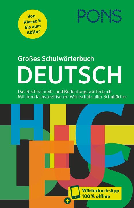 Produktbild Grosses Schulwörterbuch Deutsch (Deutsch, 2022)
