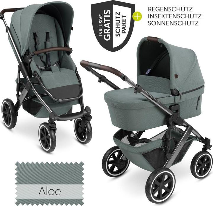 Produktbild ABC Design Kombikinderwagen Kombi-Kinderwagen Salsa 4 Air - inkl. Babywanne &