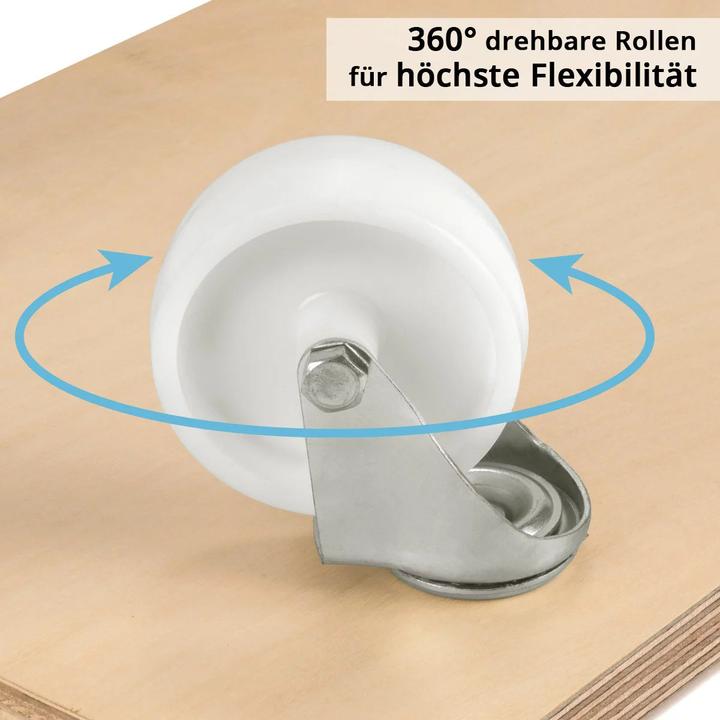 Actual product image Stahlwerk Rollwagen bis 250 kg 58x29 cm Rollbrett Transportroller Transportwagen (250 kg)