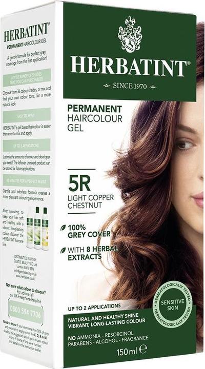 Produktbild Herbatint Haarfärbegel 5R Helles Kupfer Kastanienbraun Gel (5R Helles Kupfer Kastanienbraun)