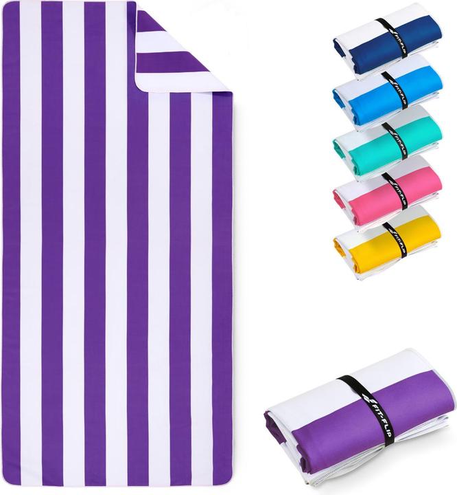 Image du produit Fit-Flip Strandtuch XXL Mikrofaser schnelltrocknendes Badetuch 200x90cm (200 x 90 cm)