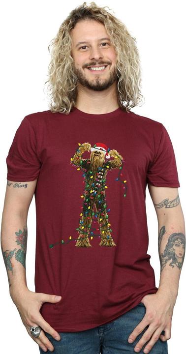 Image du produit Star Wars - T-shirt CHEWBACCA CHRISTMAS LIGHTS - Homme (M)