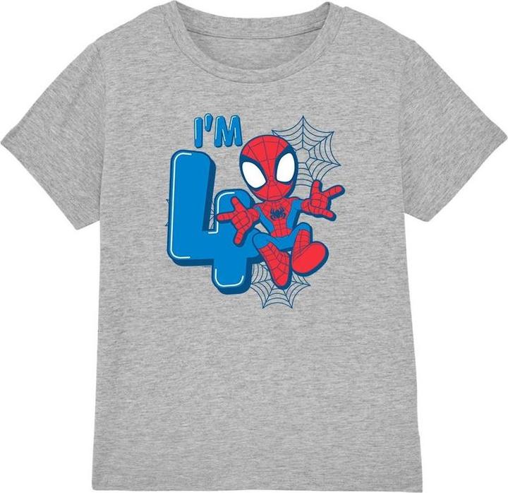 Spiderman Cute Spidey TShirt 4. Geburtstag