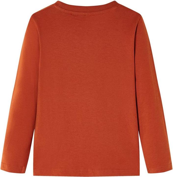 Immagine prodotto VidaXL Camicia da bambino a maniche lunghe marrone ruggine 104,Materiale: 100 (104)