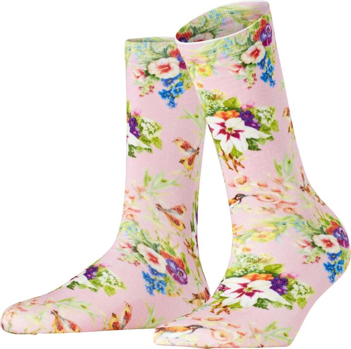Produktbild Burlington Socken "Joyful Flower" dunkelrosa gestreift (36 - 41)