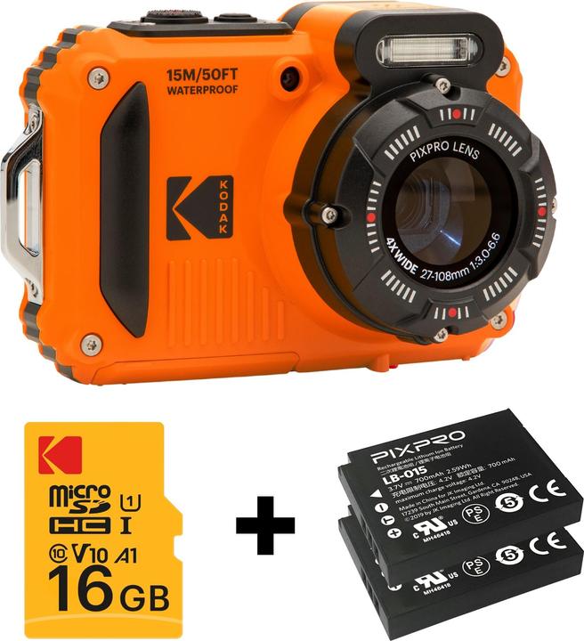 Image du produit Kodak WPZ2 (4.9 - 19.6 mm, 16.35 Mpx, 1/2,3'')