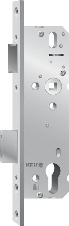 Actual product image KFV Tubular frame lock 49PZW, DM 45 mm, distance 92 mm, face plate 16 mm, galvanised