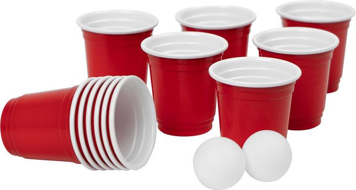 Image du produit Casativo Jeu de bière Pong, 12 pièces, 10 verres à shot, 2 balles
