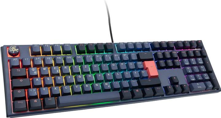 Actual product image Ducky One 3 Cosmic Blue Gaming Keyboard, RGB LED - MX-Blue (DE, Cable)