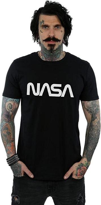 Image du produit Nasa T-shirt en coton à logo moderne pour hommes (M)