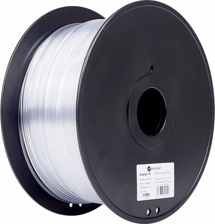 Produktbild Polymaker PolyLite PC Transparent 2,85 mm 3.000 g (PC, 2.85 mm, 3 g, Transparent)