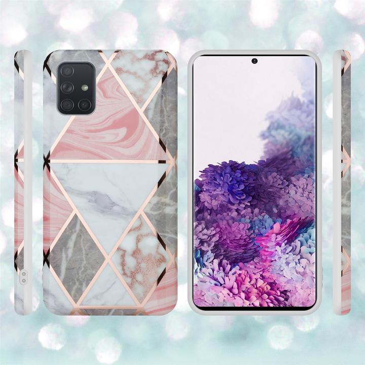 Produktbild Cadorabo IMD TPU Bunter Marmor Cover (Samsung Galaxy A71 5G)