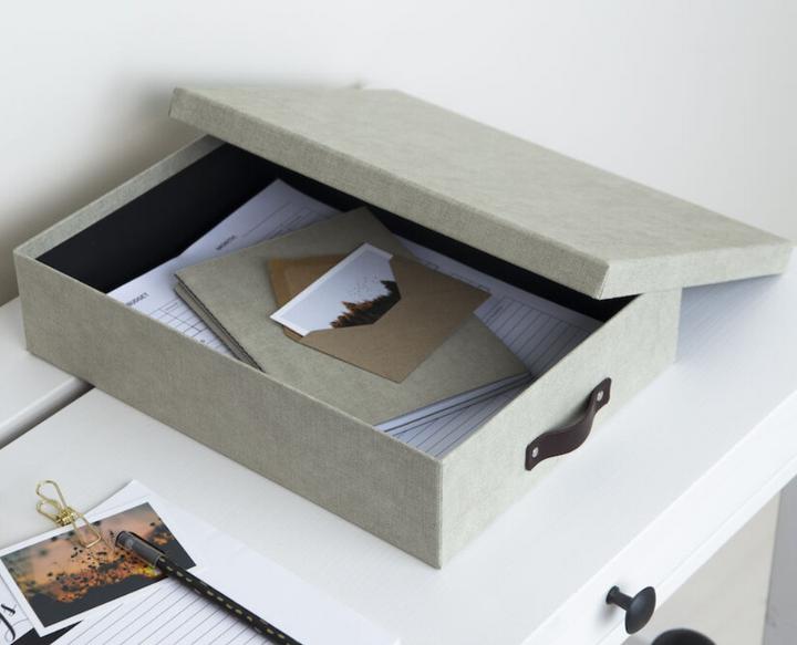 Immagine prodotto Bigso Box Lino copertura Oskar Lino natura (26 x 35 x 8,5 cm)