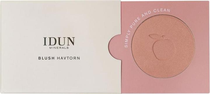 Actual product image IDUN Minerals Rouge/Blusher Havtorn brown pink (Brown Pink)