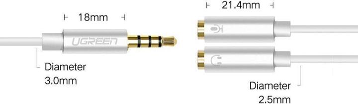 Produktbild Ugreen 3.5mm Headset Splitter (Splitter)
