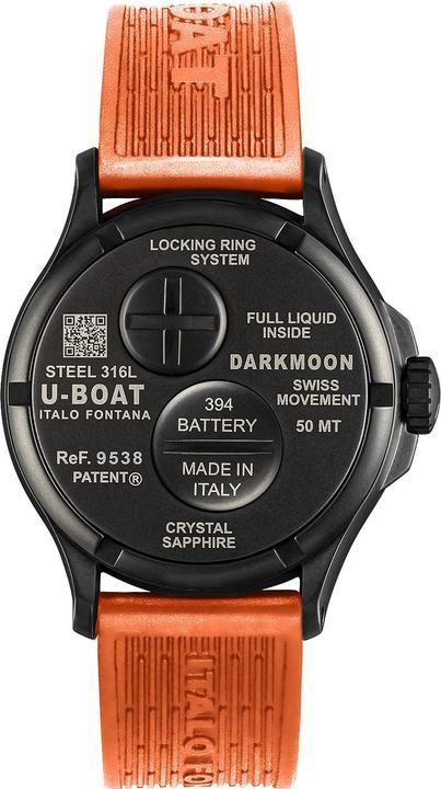 Actual product image U-Boat 9538 Darkmoon Orange IPB (Analogue wristwatch, 44 mm)