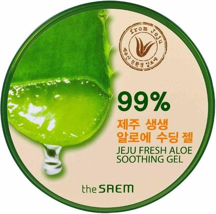 Produktbild The Saem face cream Jeju Fresh Aloe Soothing Gel moisturizing aloe vera gel 300ml (300 ml, Gesichtsgel)