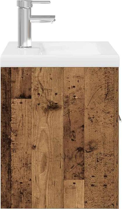 Produktbild VidaXL Waschbeckenunterschrank mit Einbaubecken und Wasserhahn Bad Waschtisch