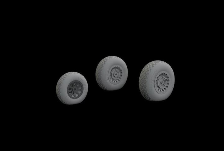 Actual product image Eduard A-26 Invader wheels for Hobby Boss
