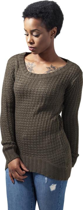Produktbild Urban Classics Ladies Long Wideneck Sweater (S)