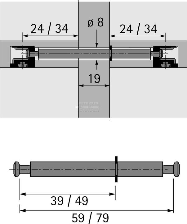 Produktbild Hettich Du 880 (Einpressdübel, 1 Stk.)