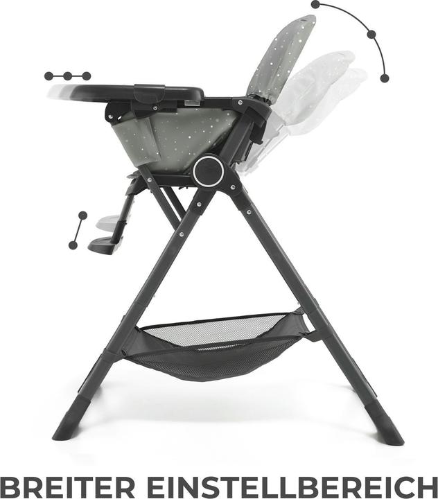 Image du produit KinderKraft Chaise haute Foldee grise (Chaise haute Rehausseur)