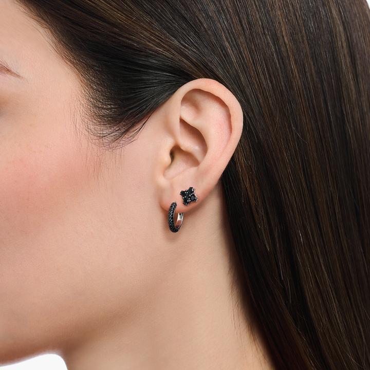 Image du produit Thomas Sabo Boucles d'oreilles en forme de quadrilatère (Argent sterling 925, Noirci)