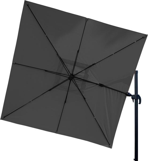 Produktbild Swisshandel24 Gastronomie-Ampelschirm, 3x4m (Ø5m) schwenkbar, Polyester/Alu 26kg anthrazit ohne Ständer, drehbar (3 m)