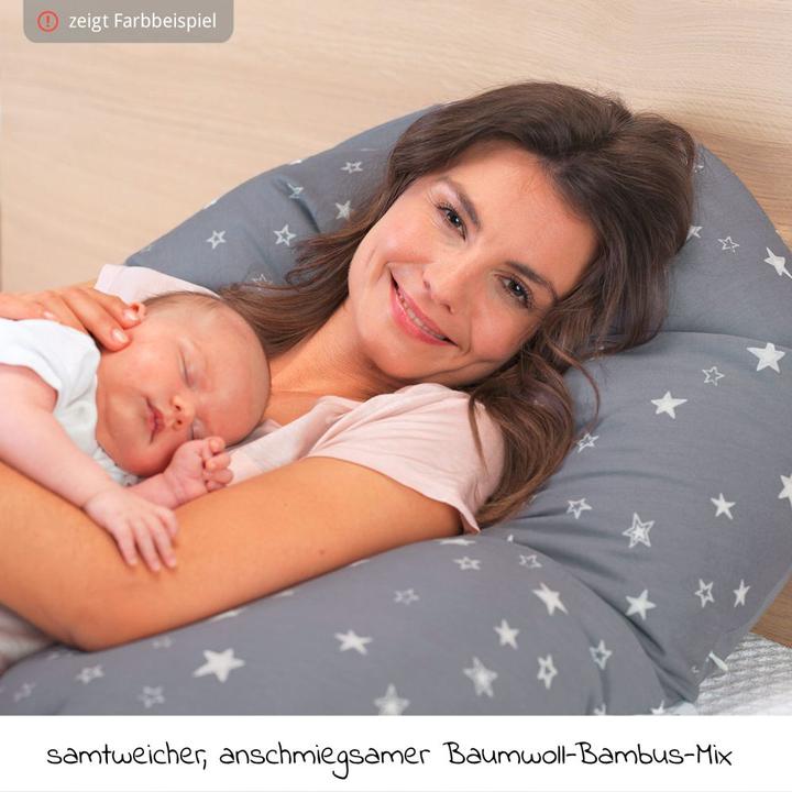 Image du produit Theraline Coussin d'allaitement "Das Original" avec rembourrage en épeautre, housse incluse 190 cm