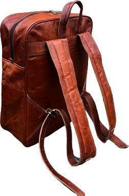 Actual product image Only-Bags.Store Leather Backpack, Travel Backpack Rucksack, Brown Leather Roll Top Backpack, Laptop Bag, Unisex