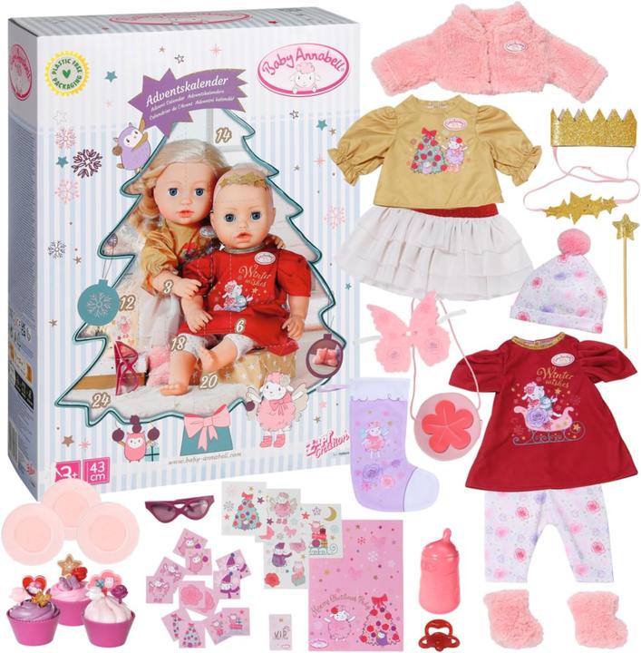 Produktbild Baby Annabell Puppenadventskalender mit 24 Überaschungen