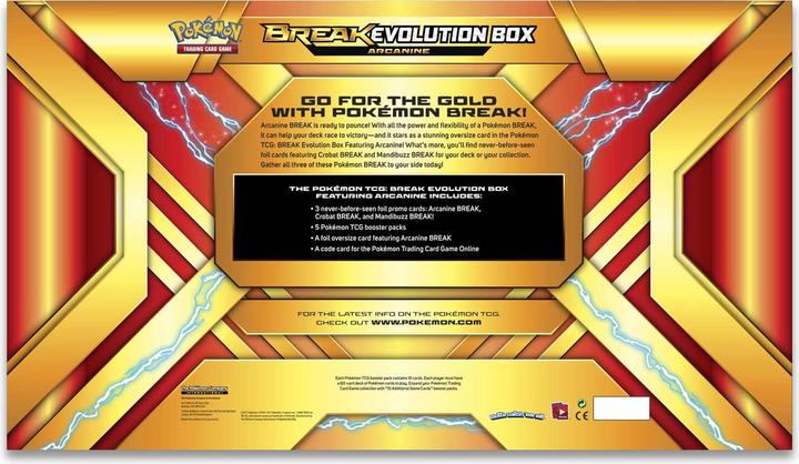 Produktbild Pokémon Arcanine Break Evolution Box (Englisch, Booster Pack)