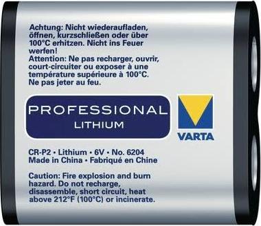 Produktbild Varta Photo Lithium (1 Stk., CRP2, 1450 mAh)