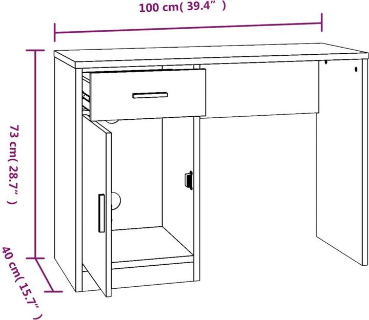 Produktbild VidaXL Myrsini (100 x 40 x 73 cm)