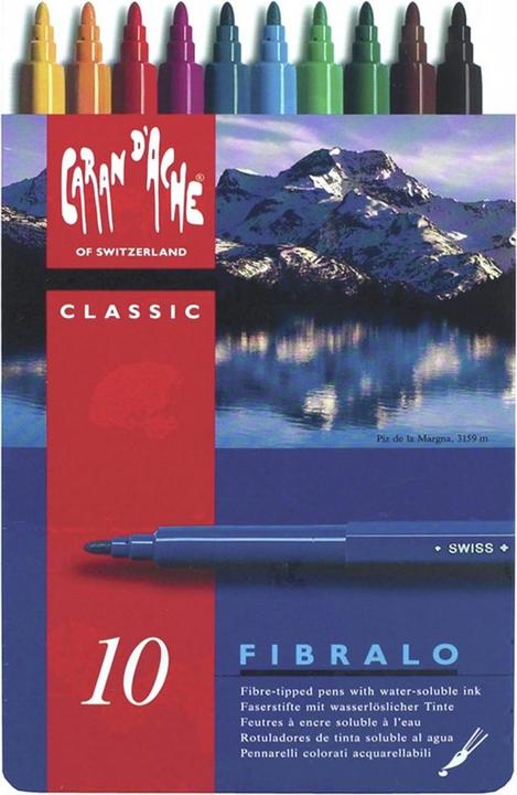 Produktbild Caran d'Ache Fibralo Metallschachtel (Mehrfarbig, 10 x)