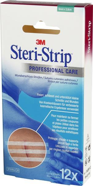 3M STERI STRIP 6x38mm weiss verstärkt 12 x 6 Stk (72 x)