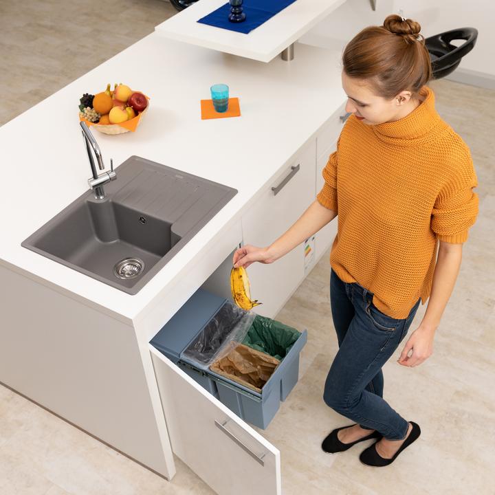 Image du produit Relaxdays Poubelle montée de cuisine, extracteur (15 l)