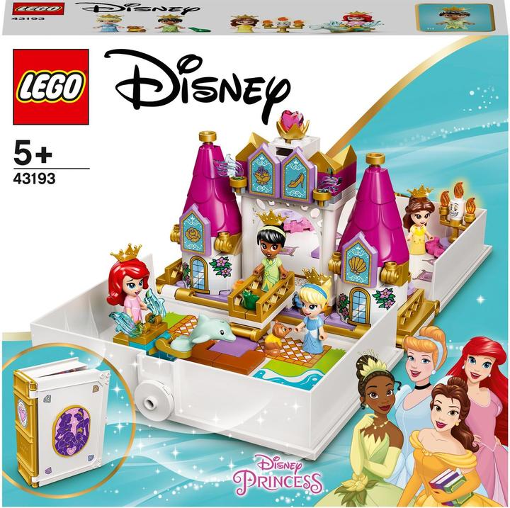 Produktbild LEGO Märchenbuch Abenteuer mit Arielle, Belle, Cinderella und Tiana (43193, LEGO Disney)