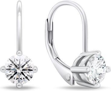 Immagine prodotto Brilio Argento - Orecchini minimalisti in argento con zirconi EA754W