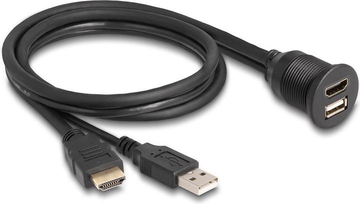 Produktbild Delock USB 2.0-Verlängerungskabel HDMI/USB A - HDMI/USB A 1 m (1 m, HDMI)