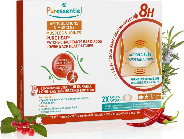Produktbild Puressentiel Wärmende Pflaster unterer Rücken (2 x)