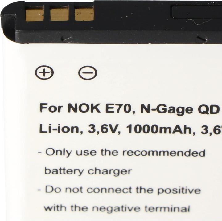 Produktbild AccuCell Akku Nokia E70, N-Gage QD, Nokia BL-6C