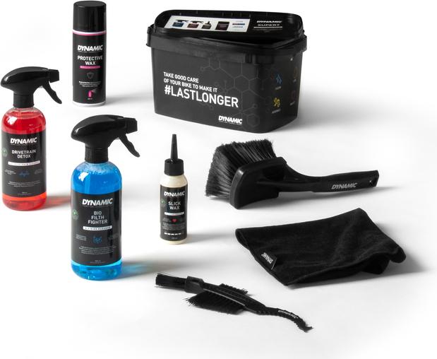 Produktbild Dynamic Bike Care Super 7 (1000 ml, Microfasertuch, Bürste, Fahrradreiniger, Pflegeset, Kettenöl)