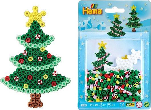 Actual product image Hama Iron-on beads midi ""Christmas tree"", in blister pack Diameter of iron-on bead midi: 5.0 mm, incl.