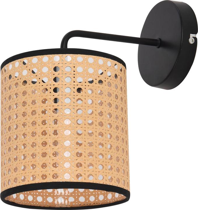 Actual product image Lux.Pro Southend wall light set of 3 rattan look (E14)
