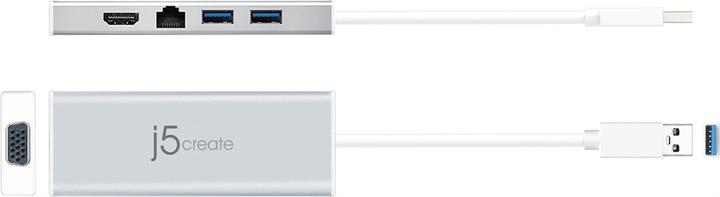 Actual product image j5Create JUD380 (USB-A, 2 Ports)