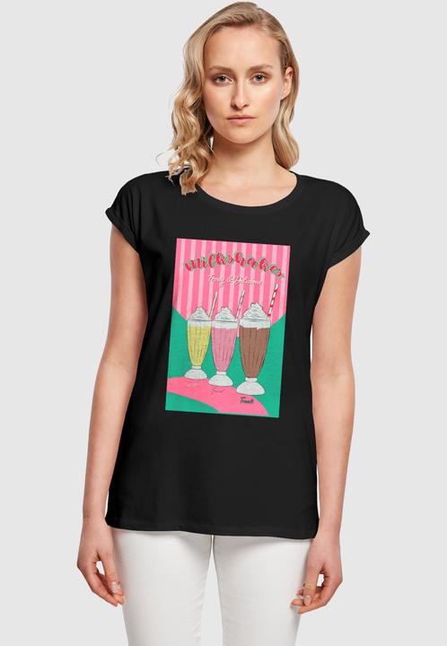 Actual product image Mister Tee MisterTee Ladies Milkshake Tee - Extended Shoulder Tee - 178079 (M)