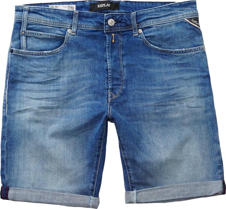Produktbild Replay Shorts Tapered Fit Jeansshorts mit Button-Fly-Verschluss im 5-Pocket-Style (36)