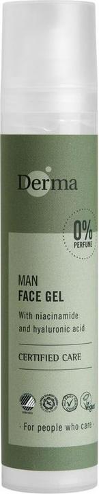 Actual product image Deroma Derma Man Face Gel Moisturising Face Gel For Niacinamide & Hyaluronic Acid 50Ml (50 ml, Face gel)